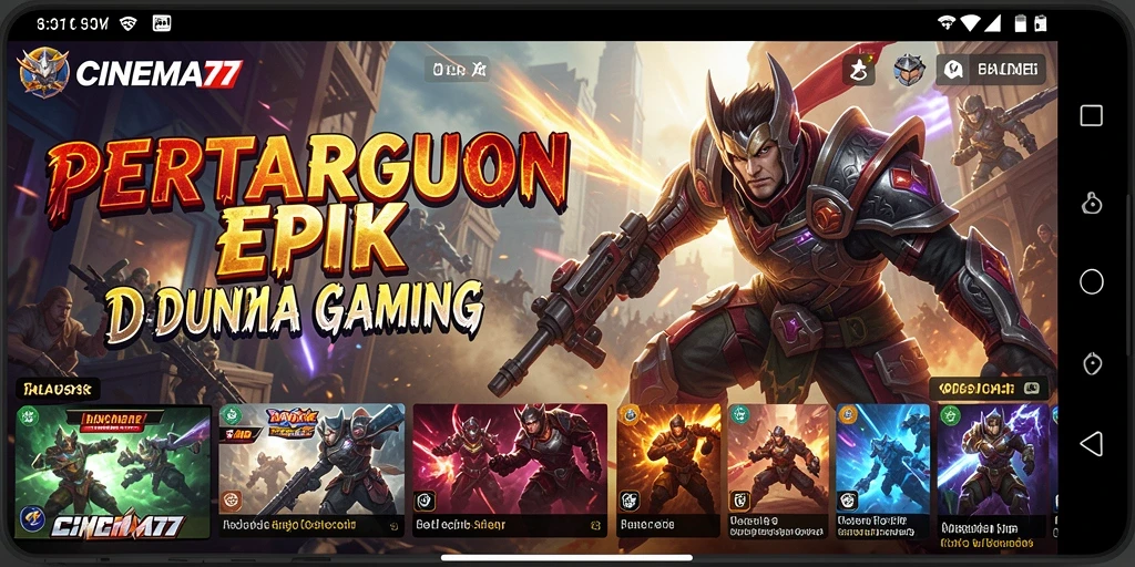Tampilan gameplay seru dari CINEMA77 dalam pertempuran Fighting.