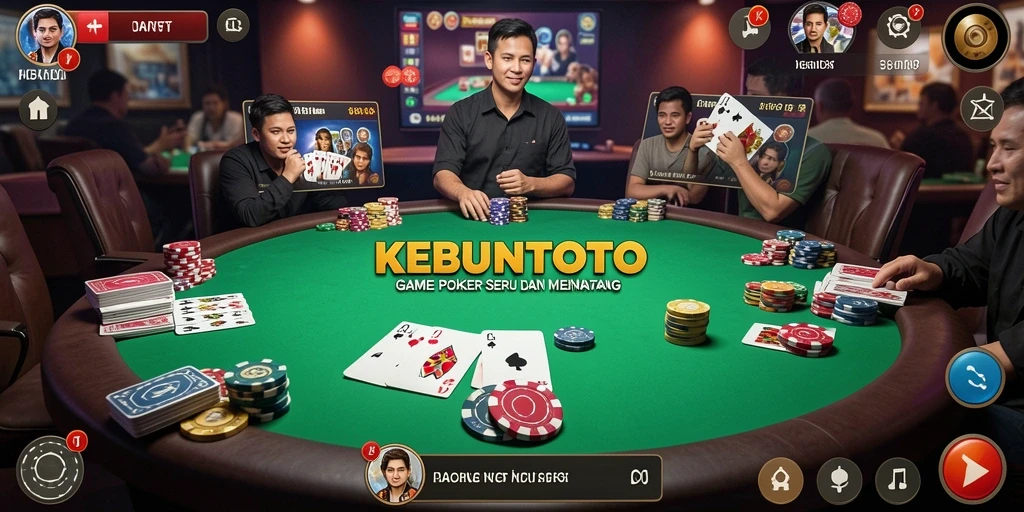 Tampilan gameplay seru dalam KEBUNTOTO dengan pemain aktif.
