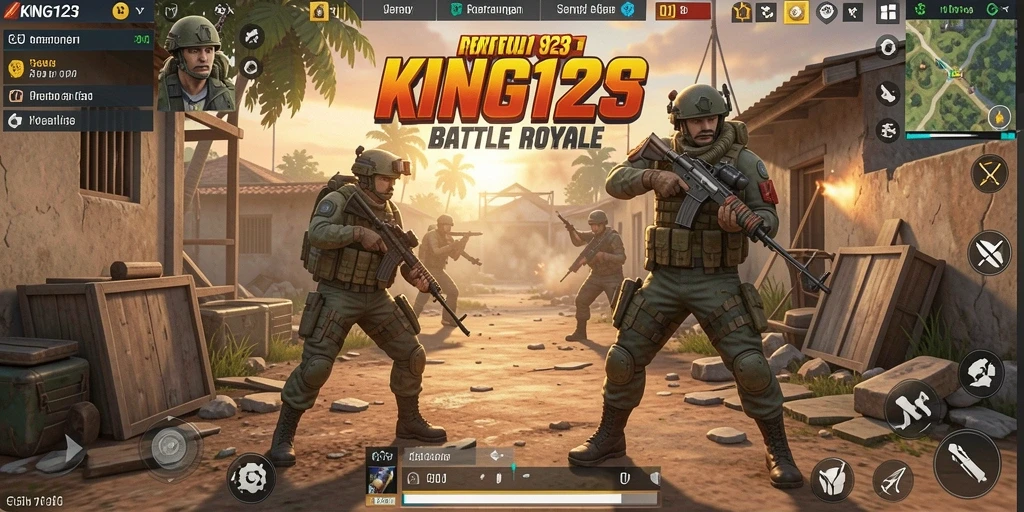 Gameplay seru dalam KING123 dengan aksi Battle Royale yang mendebarkan.