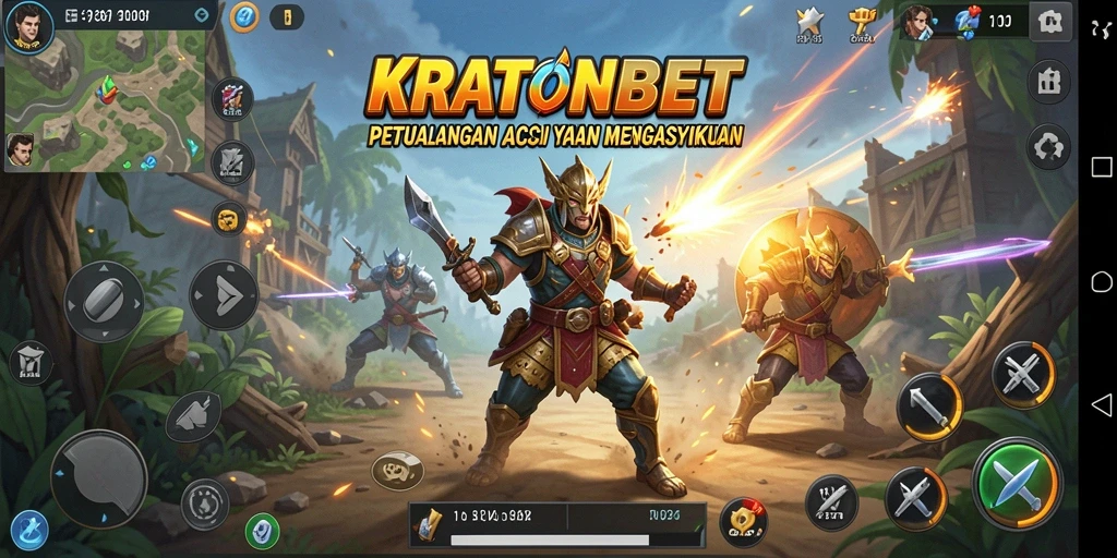 Gameplay KRATONBET yang penuh aksi dan seru.