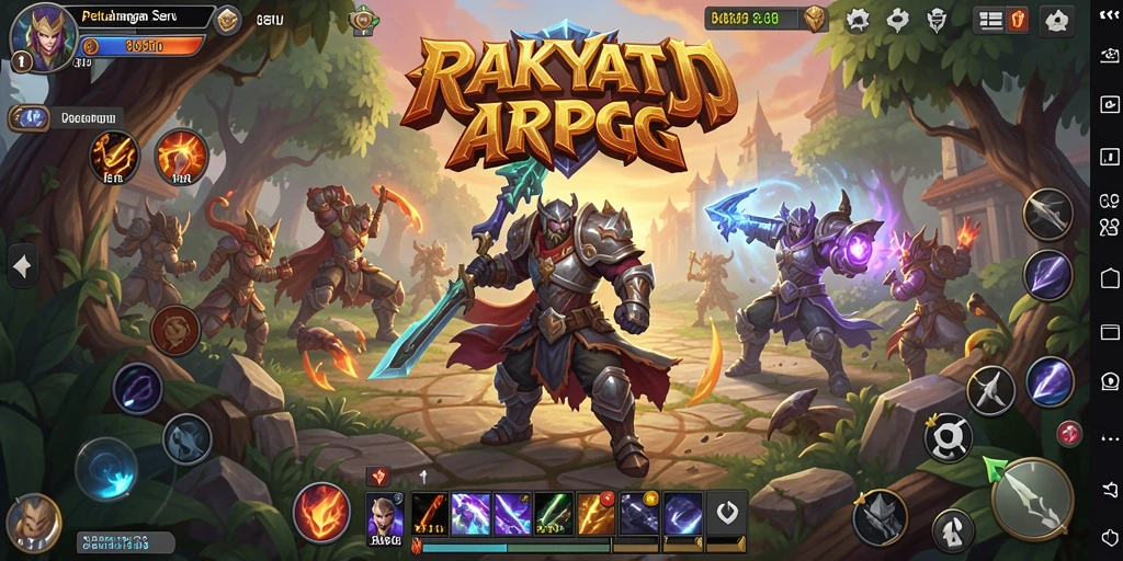Gameplay ARPG seru dan penuh aksi dalam RAKYATJP.