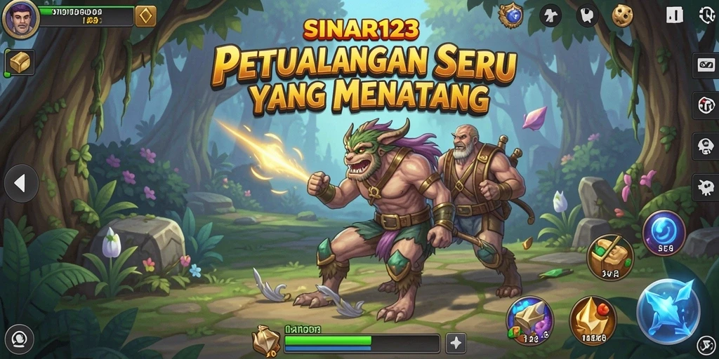 Tampilan permainan SINAR123 dengan aksi petualangan yang mendebarkan.