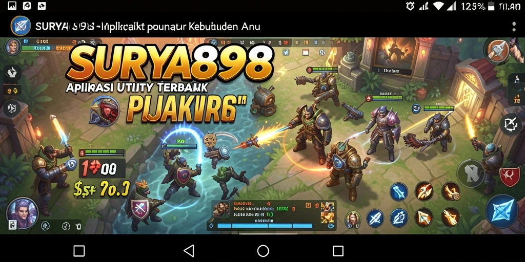 Tampilan antarmuka SURYA898 yang modern dan mudah digunakan.