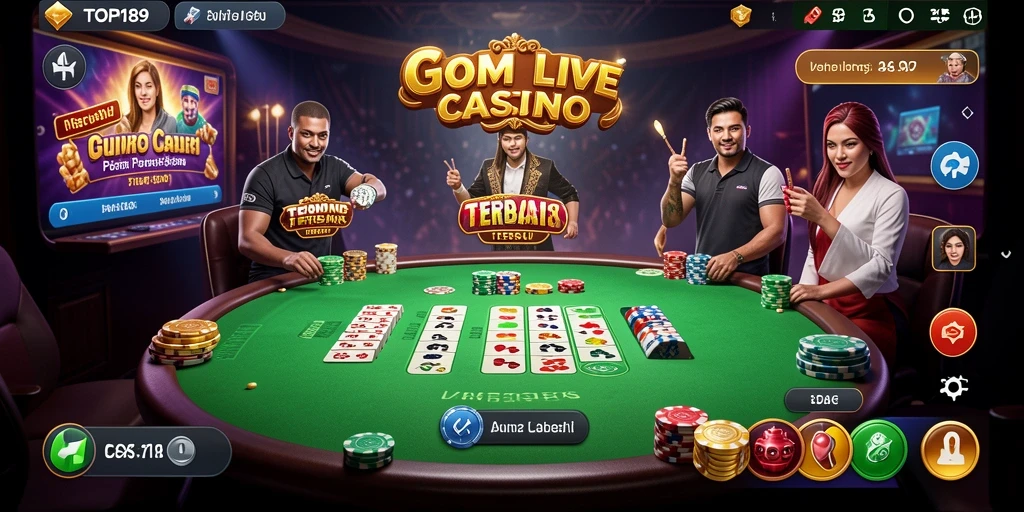 Tampilan gameplay intens di TOPI189 dengan dealer langsung.