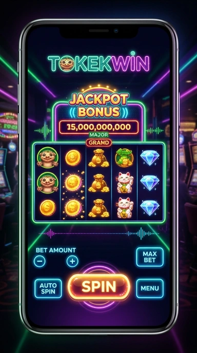 Tampilan antarmuka pengguna tokekwin yang sederhana dan intuitif.
